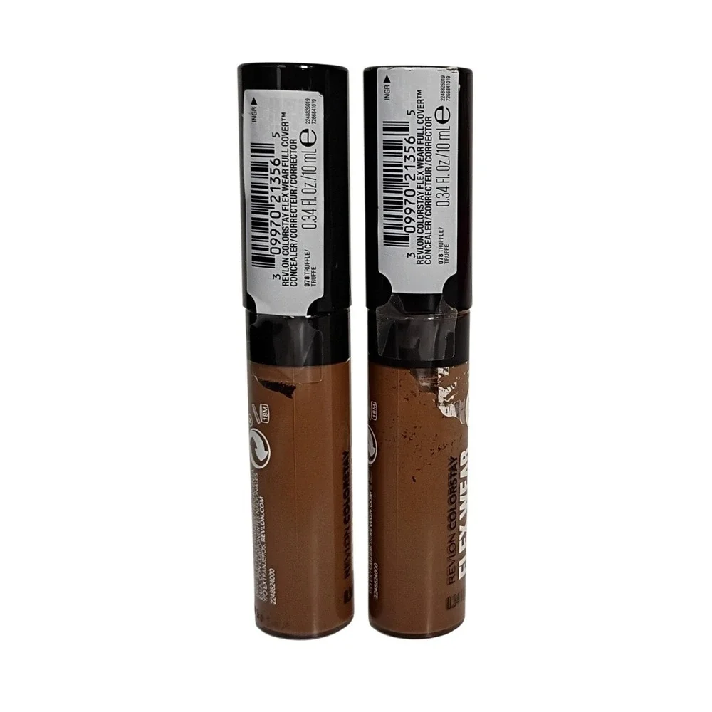(2 PACK) Revlon ColorStay Flex Wear, full Cover Concealer 078 Truffle 0.34 fl oz
